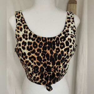 NWOT Leopard Sports Bra